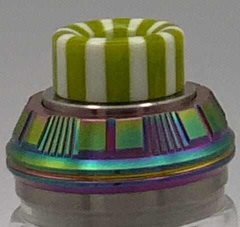 810 Resin Short & Stripey... like a candy cane... but better V25 Vape Accessories 810 Drip Tip Lime Green 