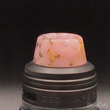 810 Short Resin Drip Tip C6 Vape Accessories 810 Drip Tip PInk with Gold veins 