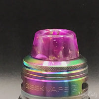 810 Short Resin Drip Tip C6 Vape Accessories 810 Drip Tip Purple with Gold veins 