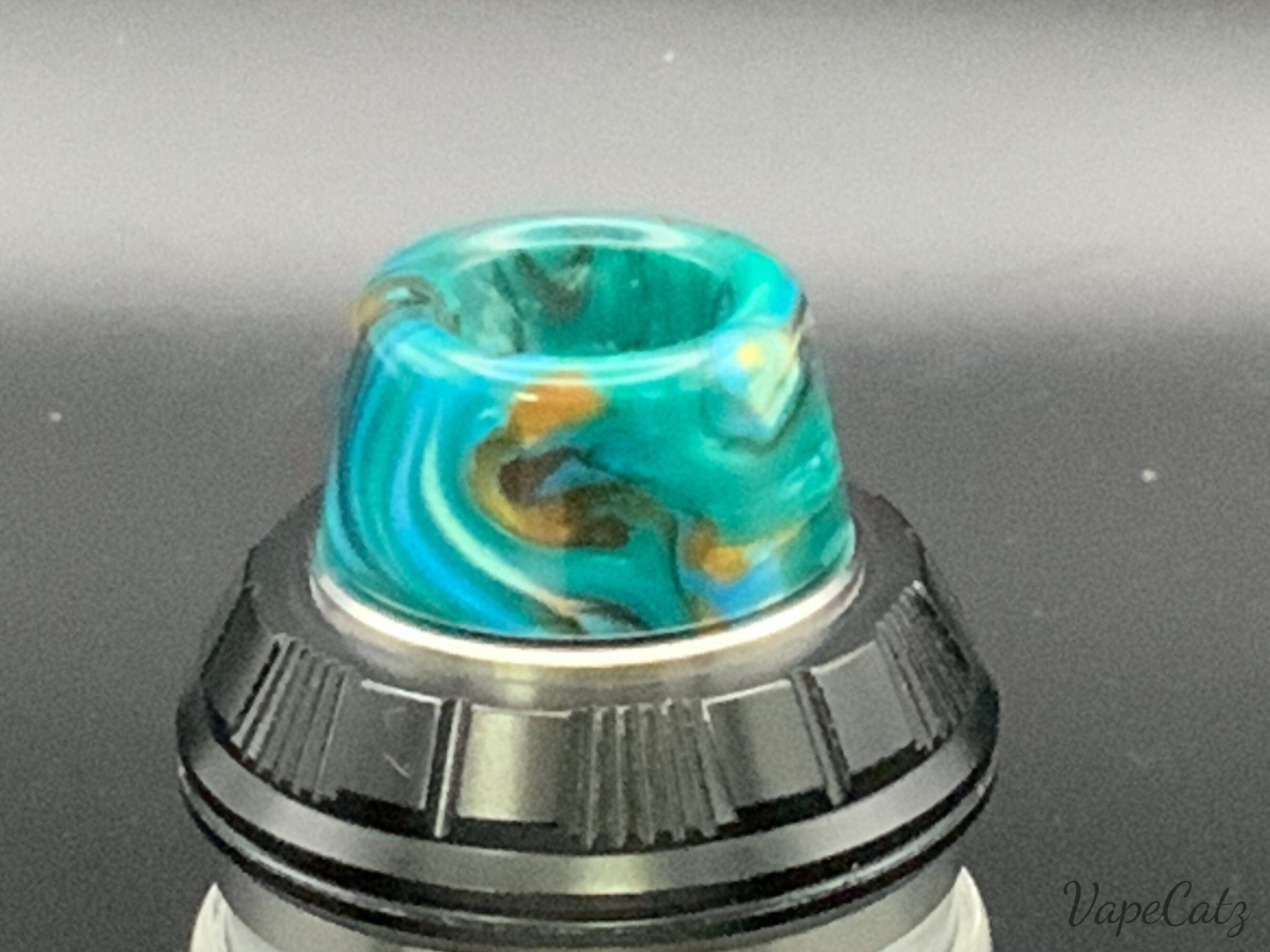 810 Sloped Cone Drip Tip or Mouthpiece - and yes, MORE COLORS!! T7 Vape Accessories 810 Drip Tip Green with colored swirls 