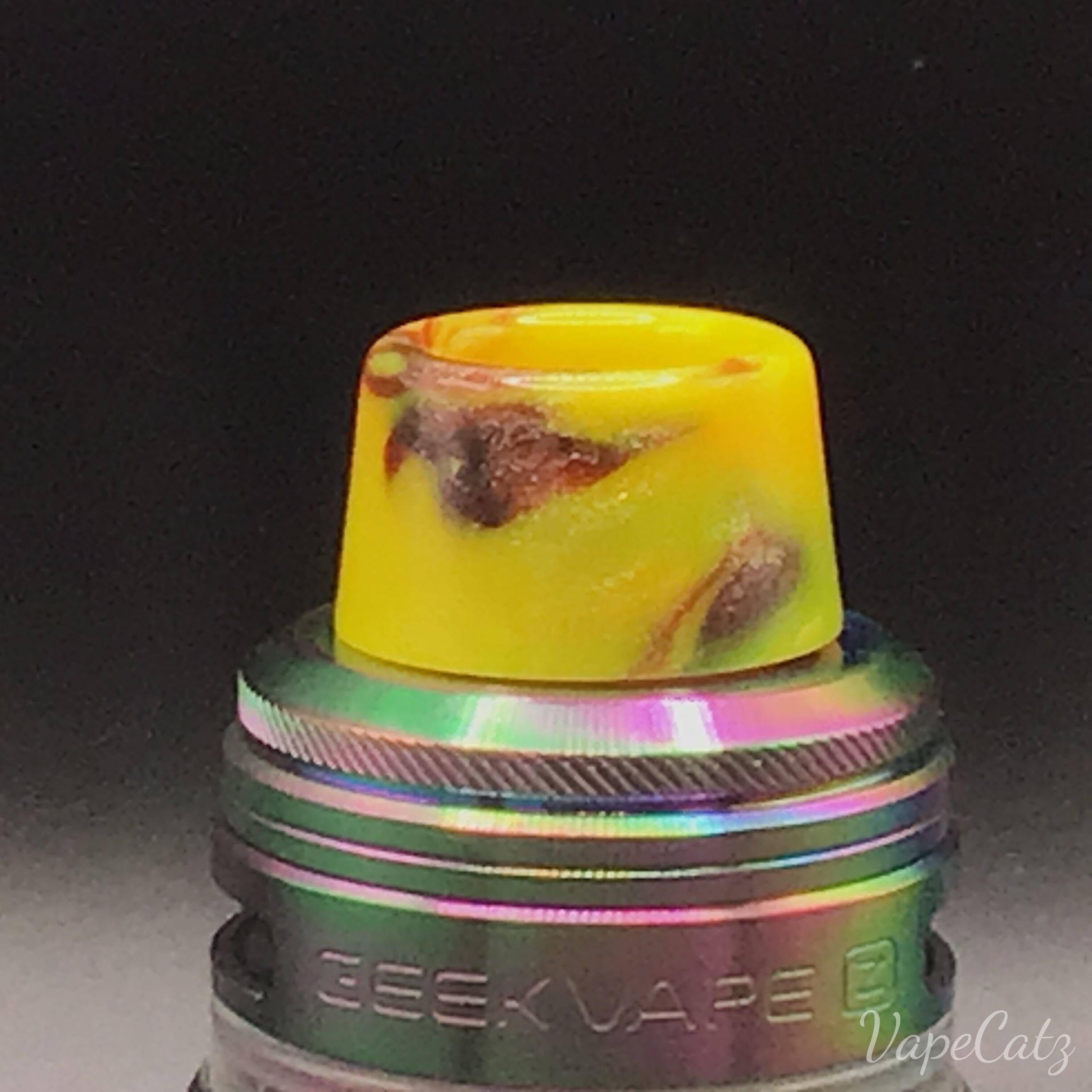 810 Sloped Cone Drip Tip or Mouthpiece - and yes, MORE COLORS!! T7 Vape Accessories 810 Drip Tip Yellow and Brown 