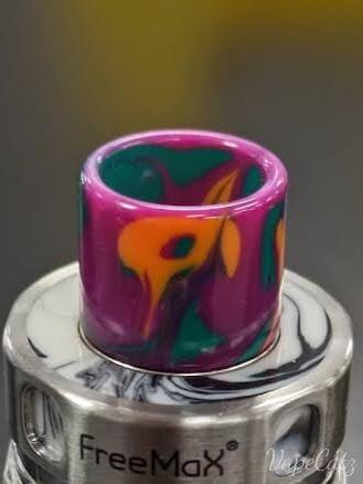 810 Standard Wide-Bore Drip Tip - and more colors! YB3 810 Drip Tip Purple with Green and Orange Swirls 