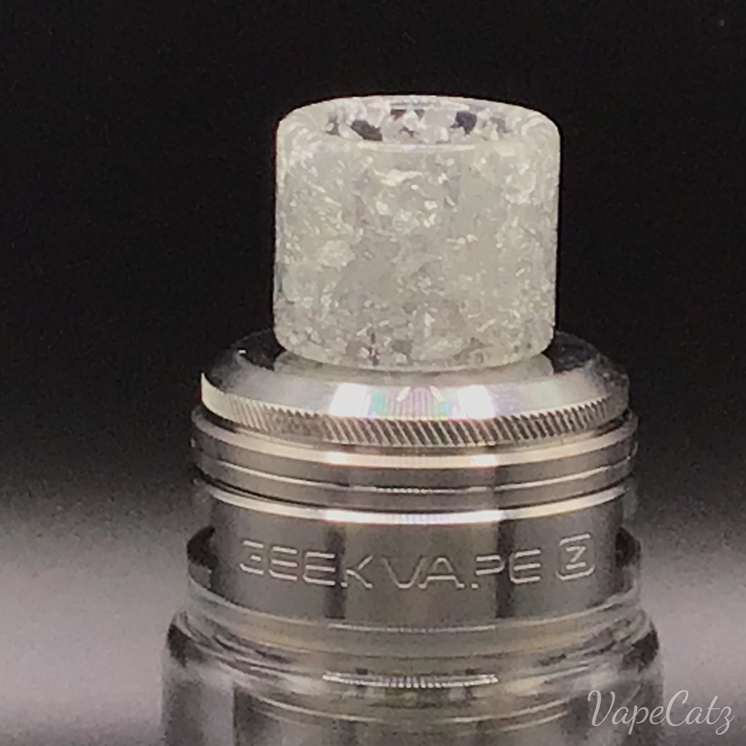 810 Standard Wide-Bore Drip Tip - and more colors! YB3 810 Drip Tip Silver with Silver Flakes 