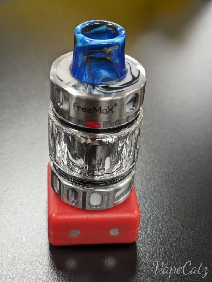 810 Tank Conical Slope Drip Tip CB8 Vape Accessories 810 Drip Tip Blue with Light Blue and Black Swirls 