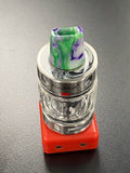 810 Whistle Tip Replacement Mouthpiece YB 1 Vape Accessories 810 Drip Tip White with Green and Purple Swirls 