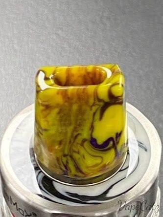 810 Whistle Tip Replacement Mouthpiece YB1 Vape Accessories 810 Drip Tip Yellow with Purple and Gold Swirls 