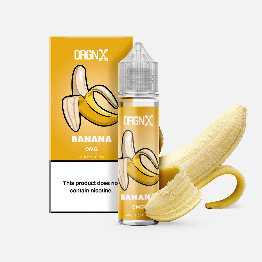 Banana E-Liquid 60mL – Freebase E-liquid ORGNX 