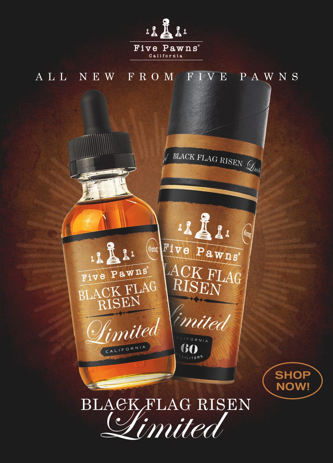 Black Flag Risen by Five Pawns - ***Limited Edition *** E-Liquid Five Pawns 