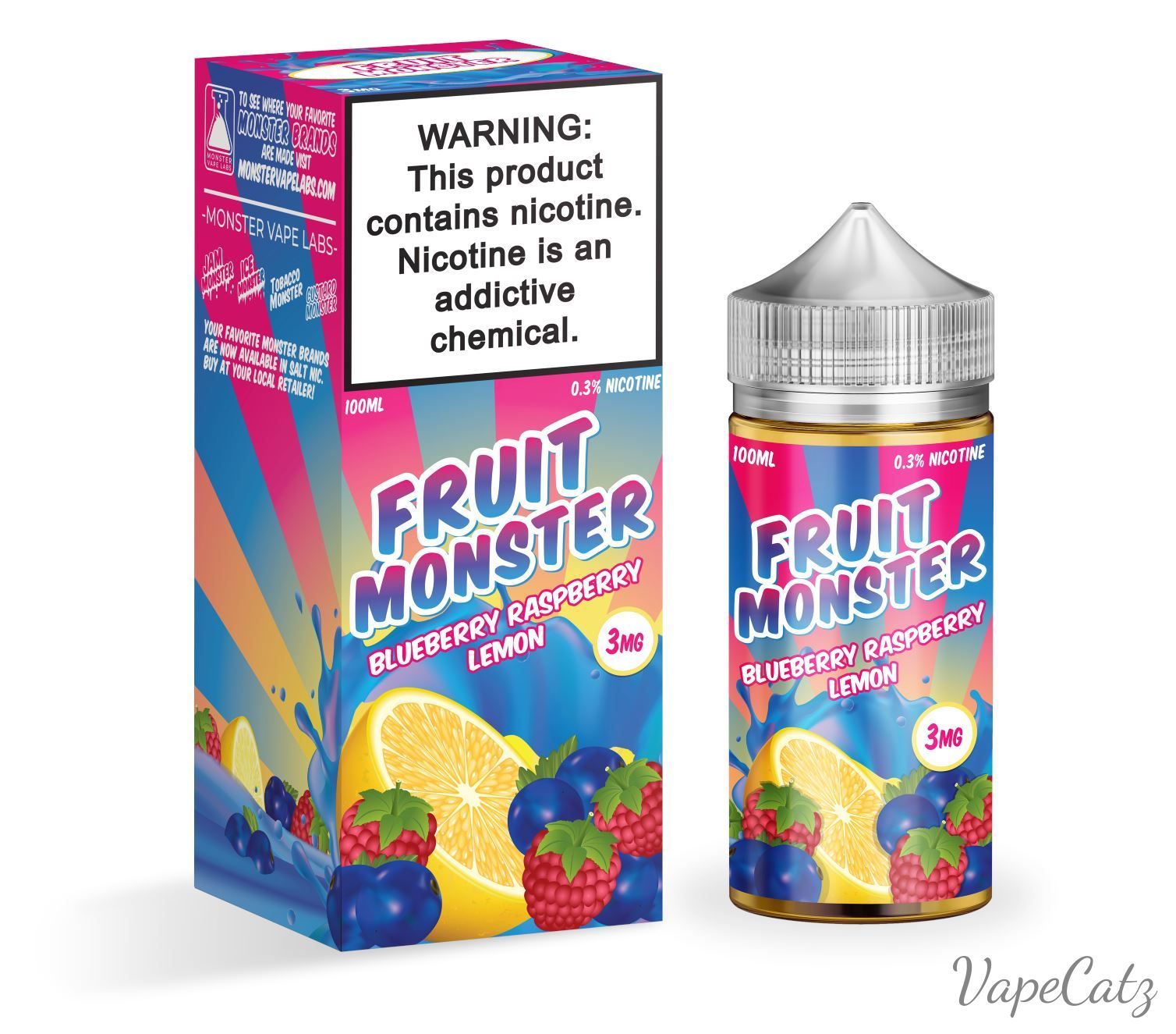 Blueberry Raspberry Lemon E-Liquid Fruit Monster 