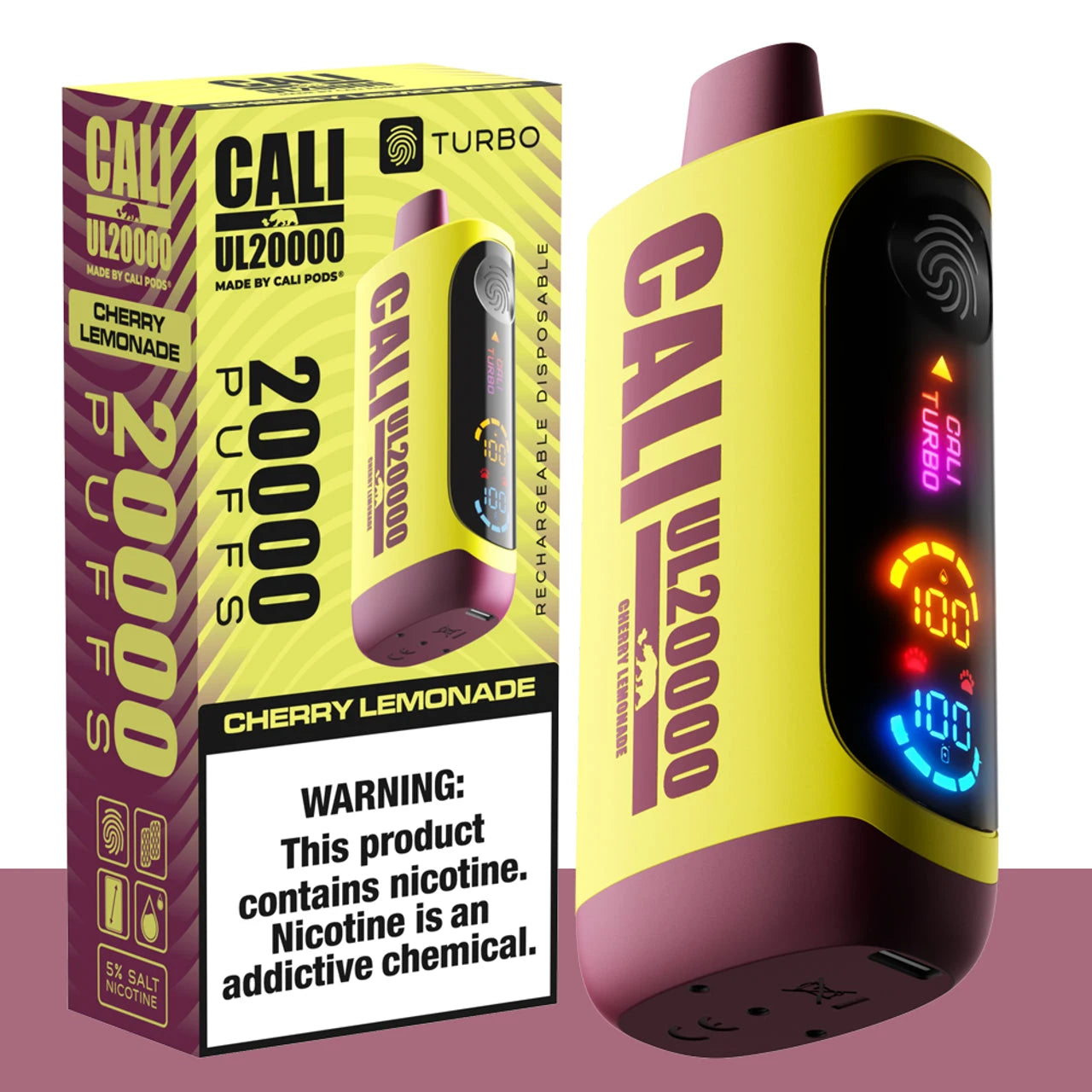 Cali UL20000 Turbo Disposable Wicked & Vivi's House Cherry Lemonade 