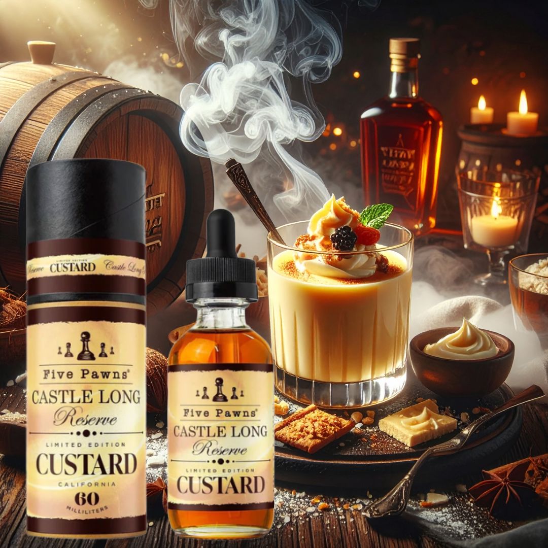 Castle Long Reserve - Custard Edition E-Liquid Five Pawns 