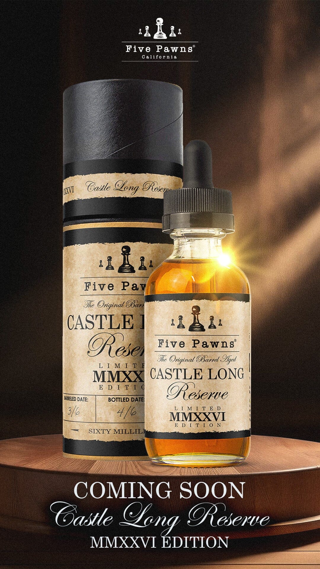 Castle Long Reserve - MMXXVI - 2026 E-liquid Five Pawns 