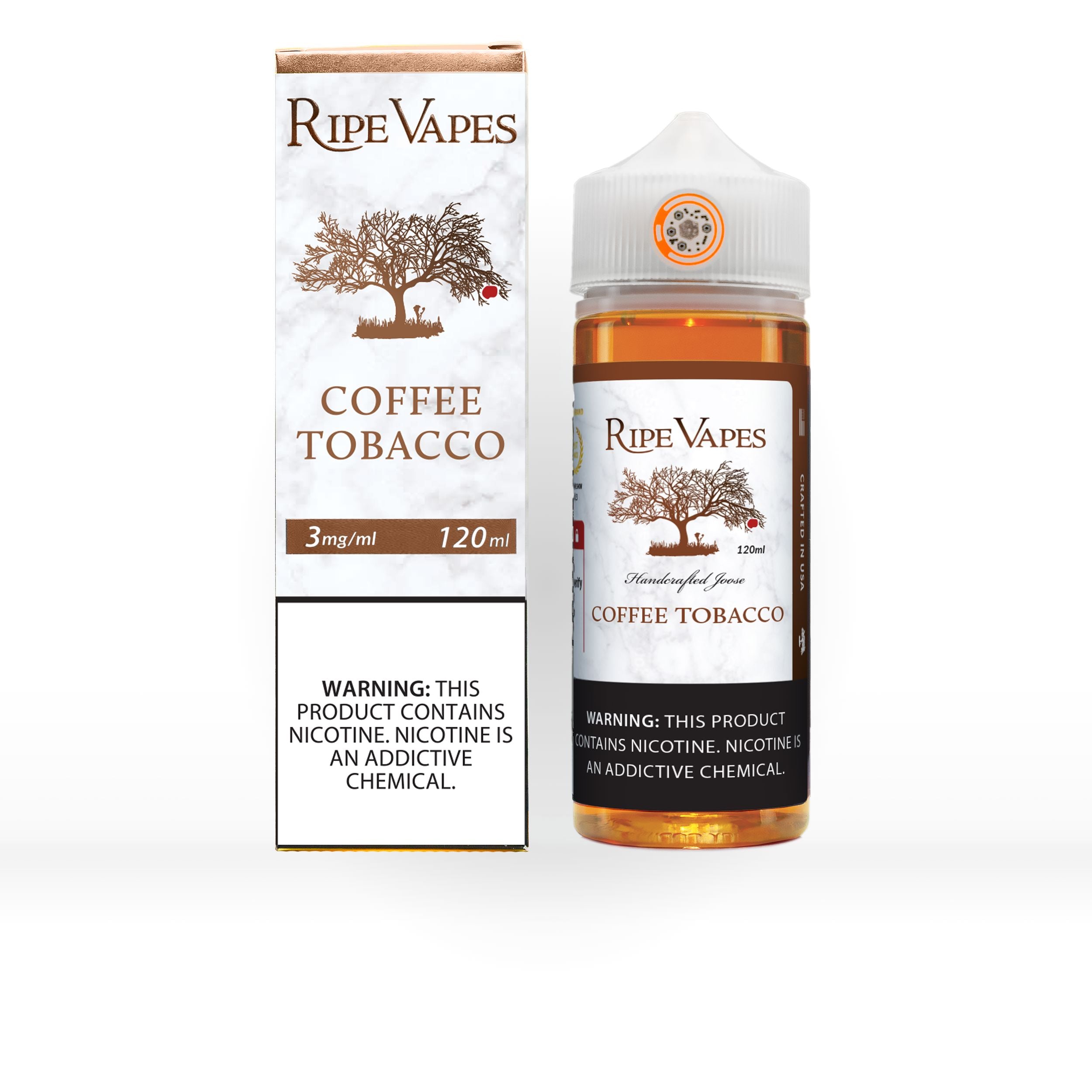 COFFEE TOBACCO 120ml E-liquid Ripe Vapes Joose 