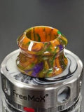 Concave Drip Tip, Super Comfy! YB4 Vape Accessories 810 Drip Tip Orange with Green and Purple Swirls 