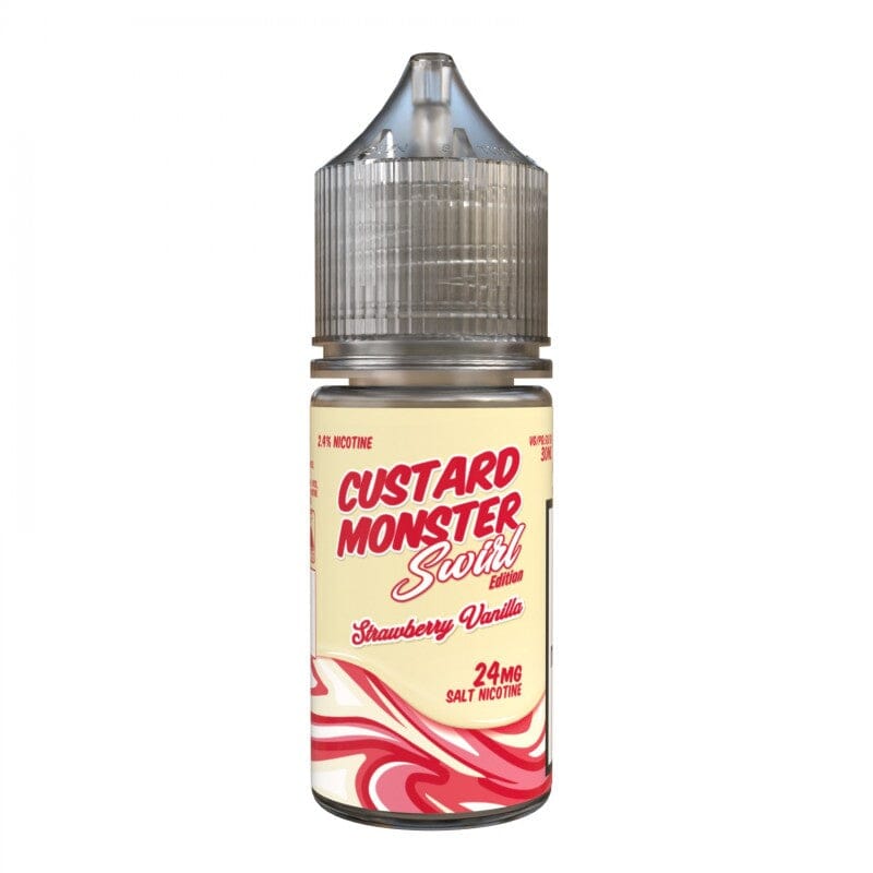 Custard Monster Salt High Content Salt E-Liquid High Content Salt E-Liquid 24mg Swirl Strawberry & Vanilla 