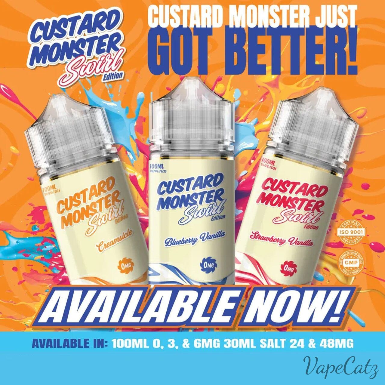 Custard Monster SWIRLs E-Liquid Custard Monster 
