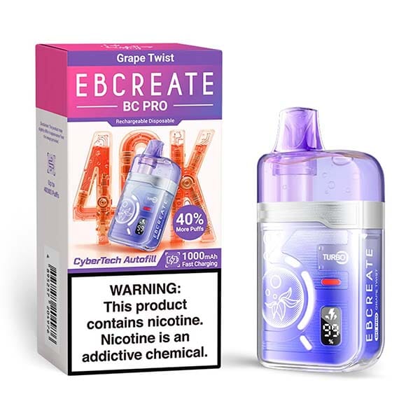 EBCREATE BC Pro 40K Disposable Wicked & Vivi's House Grape Twist 