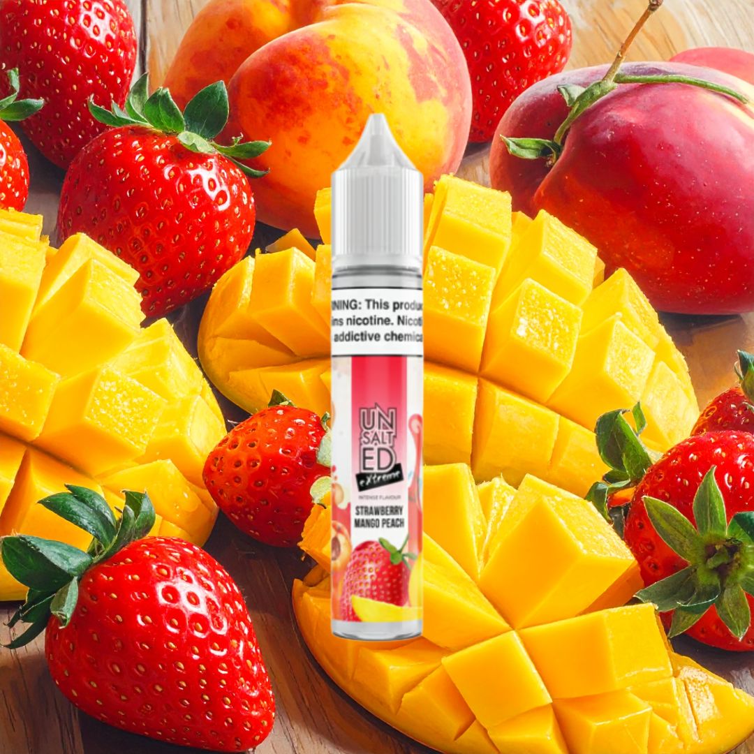 EXTREME UnSalted - Strawberry Mango Peach E-liquid UN-SALT-ED 