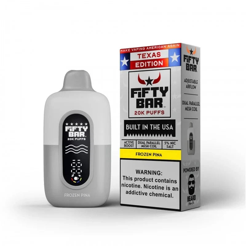 Fifty Bar Texas Edition Disposable Wicked & Vivi's House Frozen Pina 