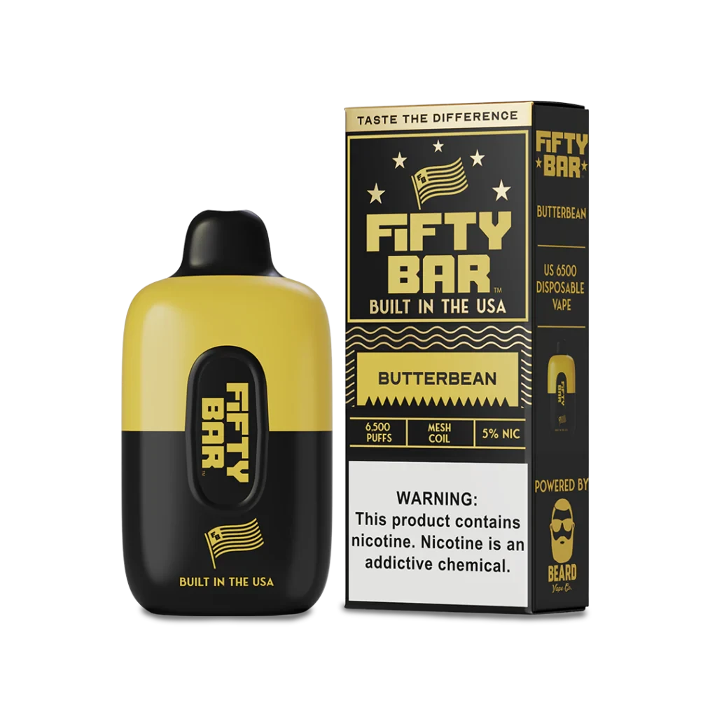 Fifty Bar USA Made Disposable Fifty Bar Butterbean 