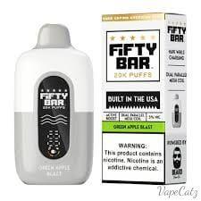Fifty Bar USA Made Disposable Fifty Bar Green Apple Blast 