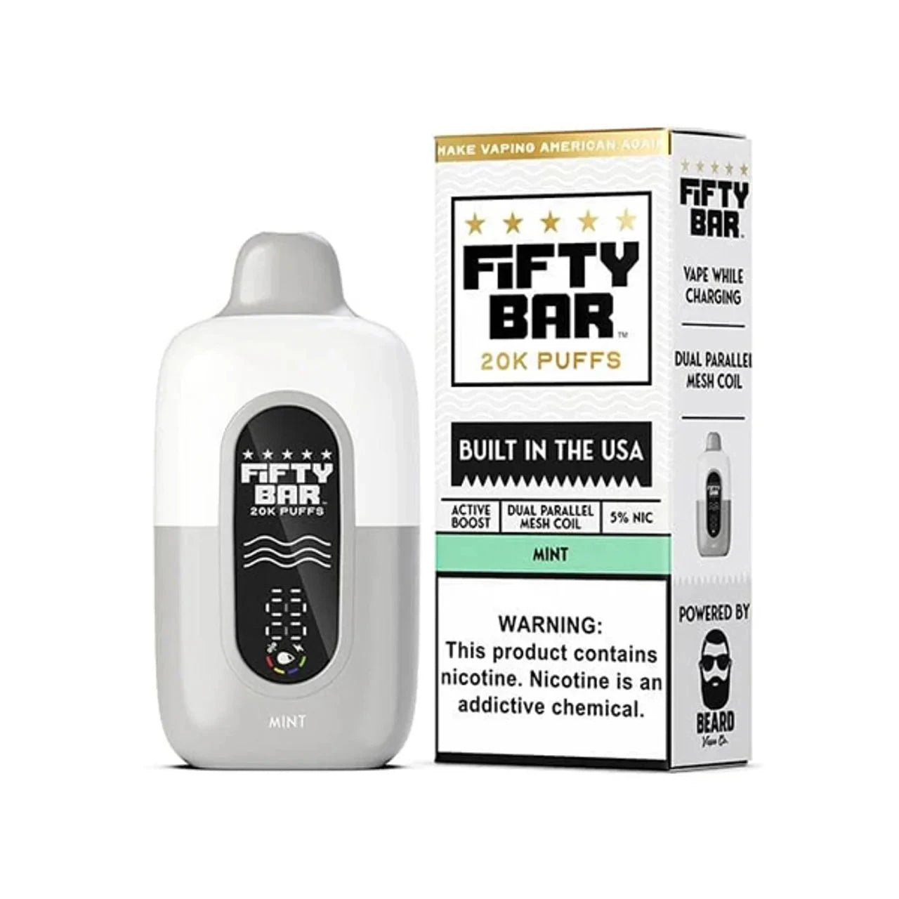 Fifty Bar USA Made Disposable Fifty Bar Mint 
