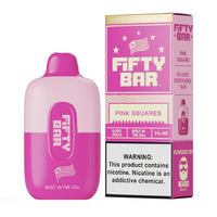 Fifty Bar USA Made Disposable Fifty Bar Pink Squares 
