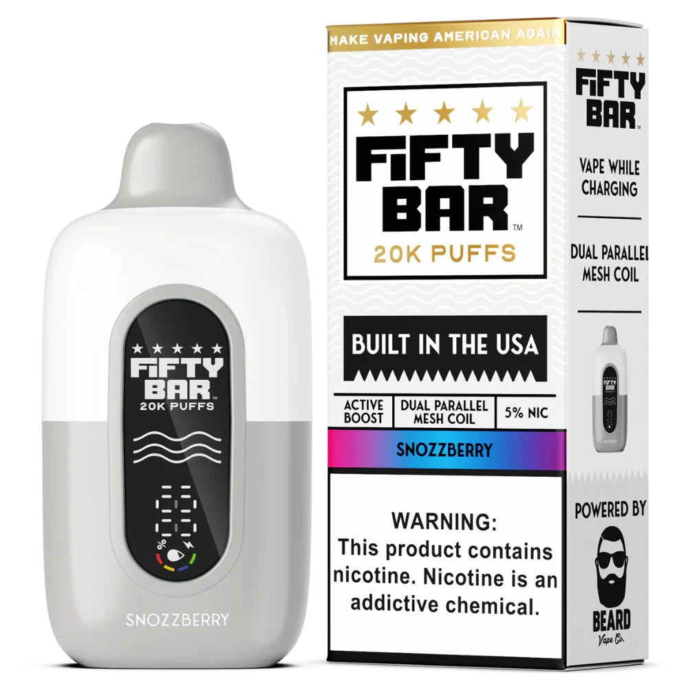 Fifty Bar USA Made Disposable Fifty Bar Snozzberry 