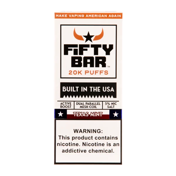Fifty Bar USA Made Disposable Fifty Bar Texas Mint 