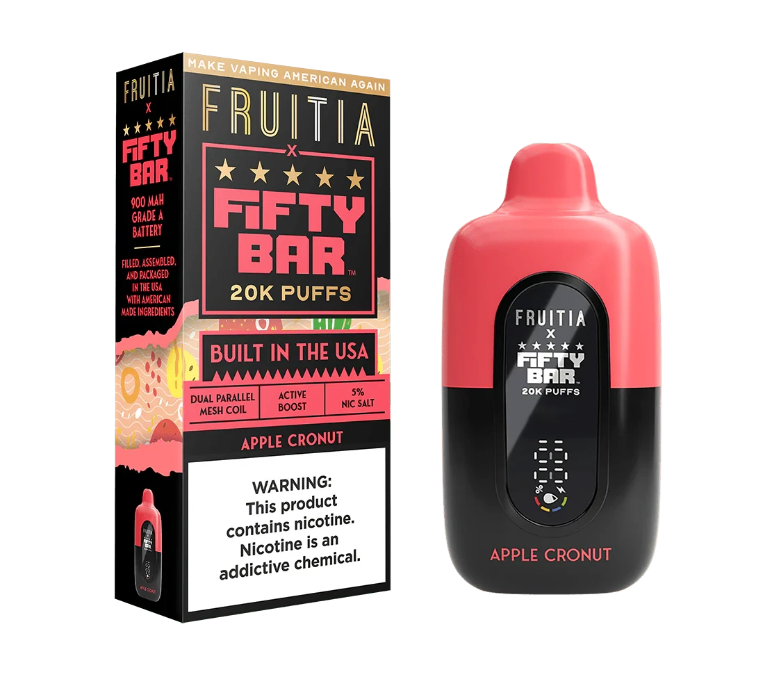 Fifty Bar USA Made Fruitia Collection Disposable Fifty Bar Apple Cronut 
