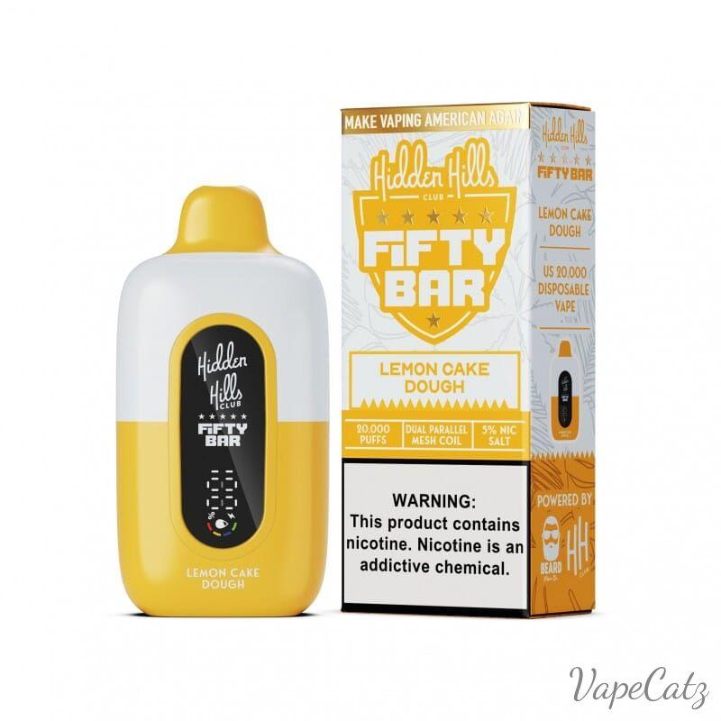 Fifty Bar USA Made Hidden Hills Collection Disposable Fifty Bar Lemon Cake D 