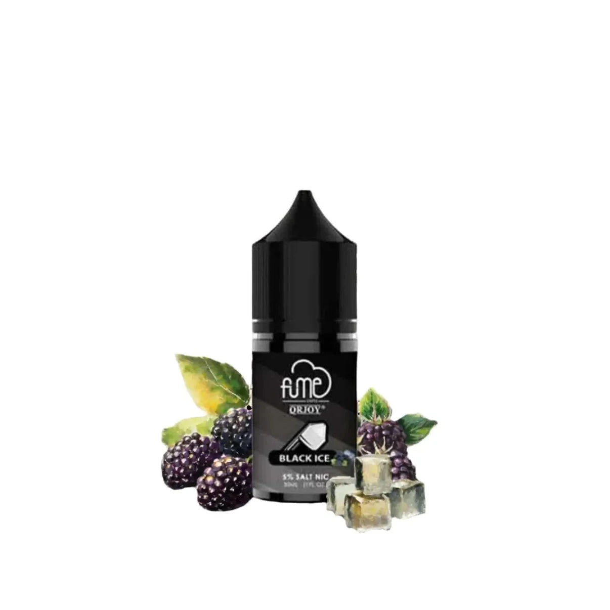 FUME E-Juice l Salt Nicotine 5% Nic 30 ML High Content Salt E-Liquid High Content Salt E-Liquid Black Ice 