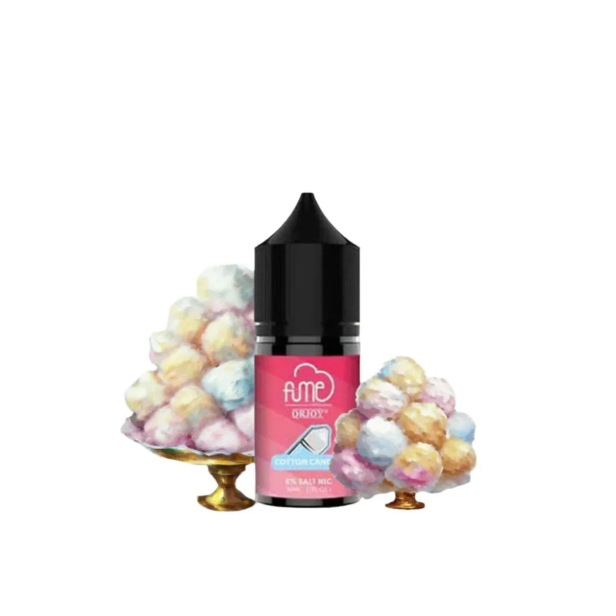 FUME E-Juice l Salt Nicotine 5% Nic 30 ML High Content Salt E-Liquid High Content Salt E-Liquid Cotton Candy 