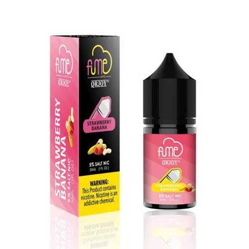 FUME E-Juice l Salt Nicotine 5% Nic 30 ML High Content Salt E-Liquid High Content Salt E-Liquid Strawberry Banana 