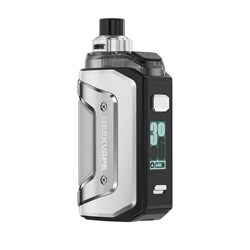 Geekvape Aegis Hero 5 Pod Mod Kit 2000mAh (Max 50W) 6.5ml Coil Classic Collection Steel Silver 