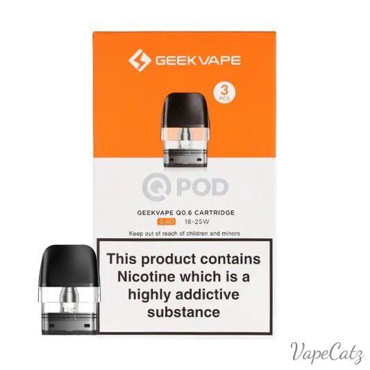 Geekvape Q Pod Cartridge for Sonder Q Kit / Wenax Q Kit / AQ Kit / Digi-Q Kit / Wenax Q Mini Coil Geekvape 0.6 