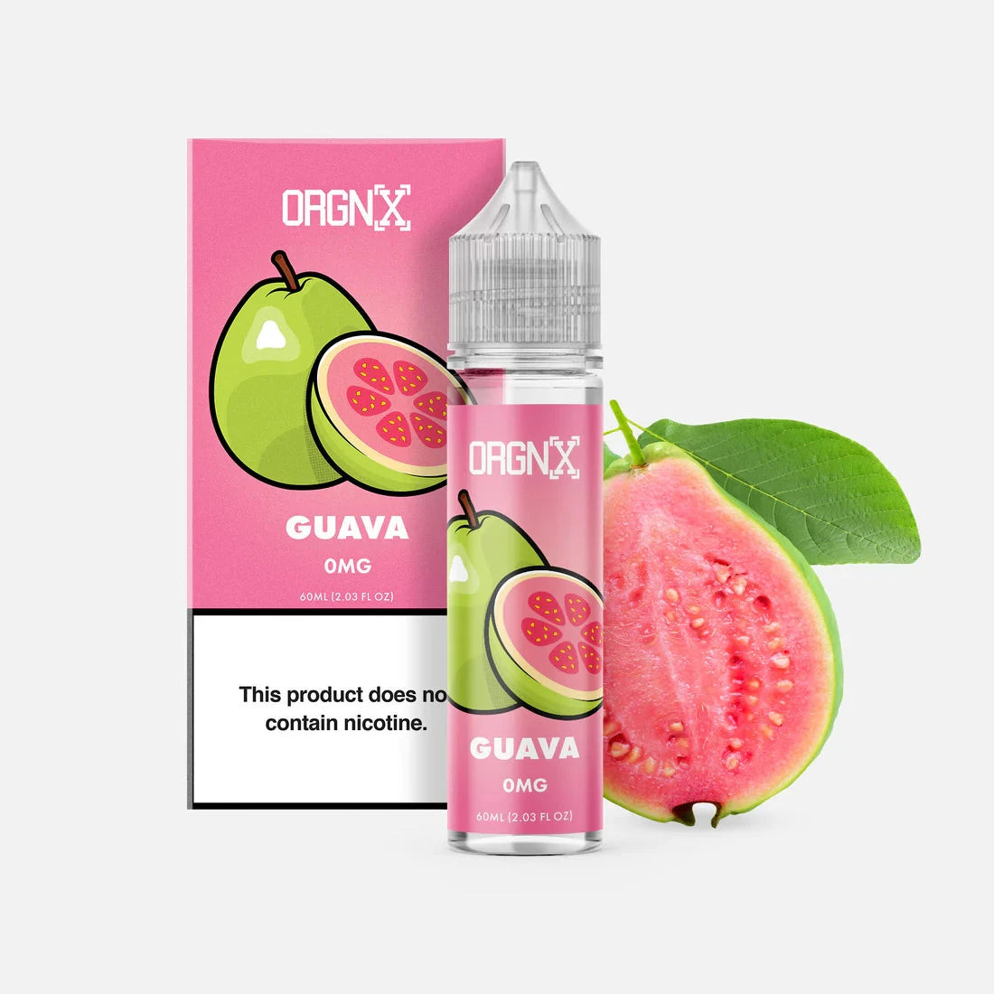 Guava E-Liquid 60mL – Freebase E-liquid ORGNX 