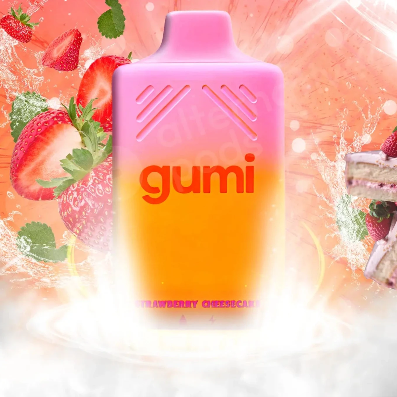 GUMI 8000 Disposable Vape US Made Disposable Gumi Strawberry Cheesecake 