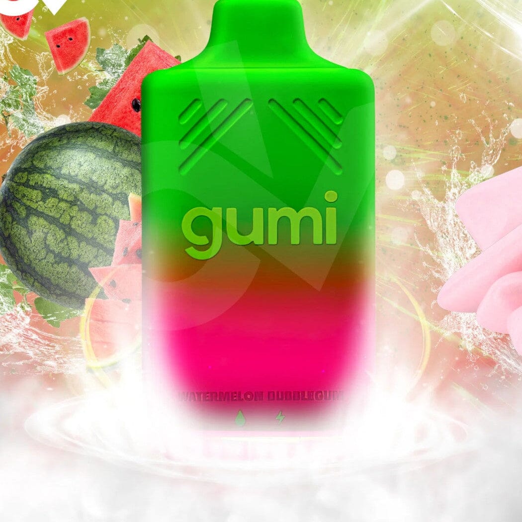 GUMI 8000 Disposable Vape US Made Disposable Gumi Watermelon Bubblegum 