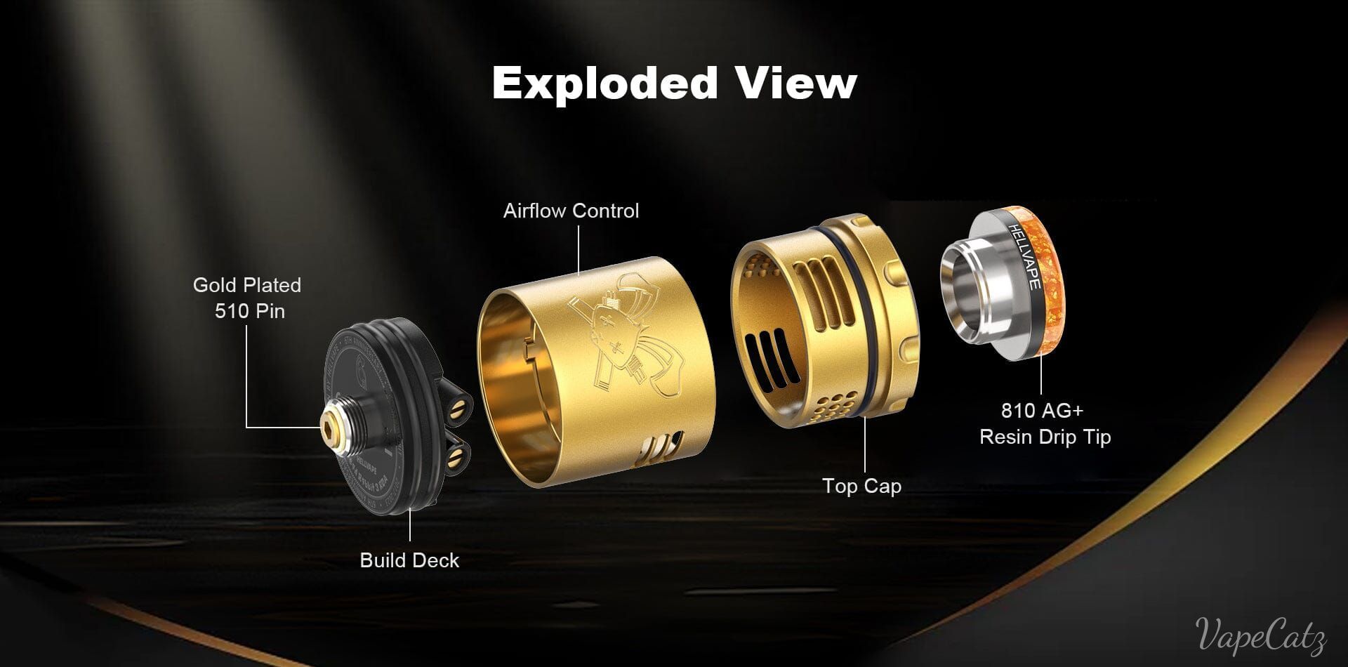 HellVape Dead Rabbit 3 6th Anniversary RTA or RDA Classic Collection Classic Collection 