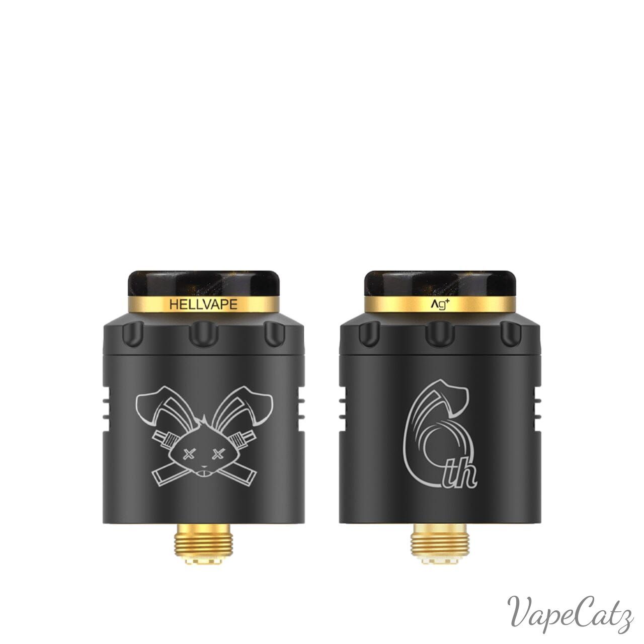 HellVape Dead Rabbit 3 6th Anniversary RTA or RDA Classic Collection Classic Collection Black Gold RDA 