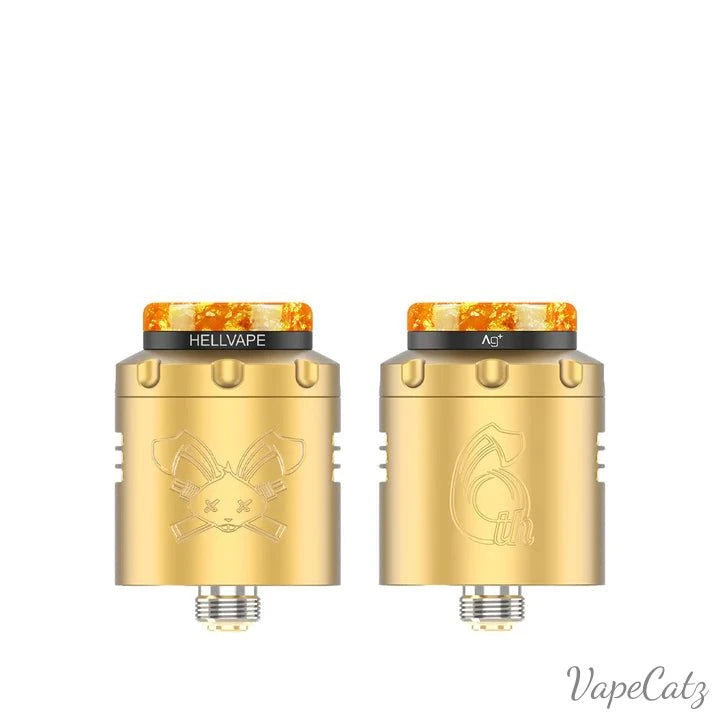 HellVape Dead Rabbit 3 6th Anniversary RTA or RDA Classic Collection Classic Collection Gold Black RDA 
