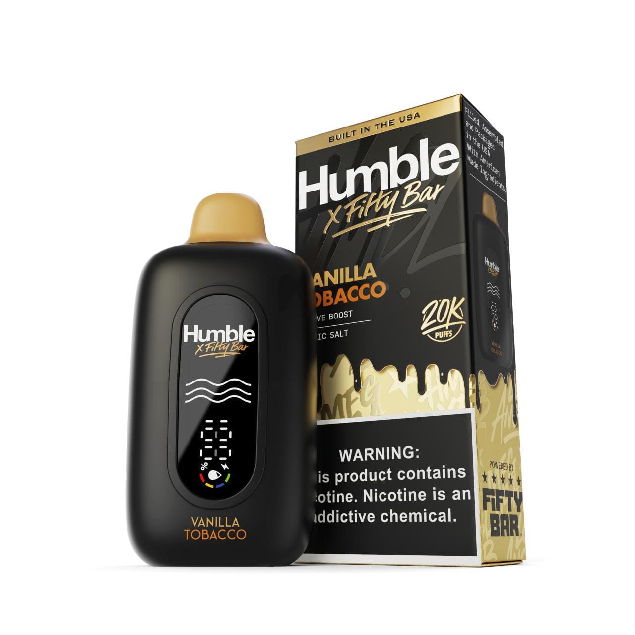Humble X Fifty Bar Disposable Wicked & Vivi's House Vanilla Tobacco 