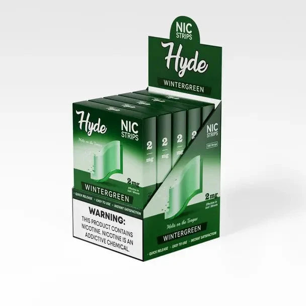 Hyde Nicotine Strips – 4mg – 20pk Pouches Hyde Strips WinterGreen 5 pack of 20 pc boxes 