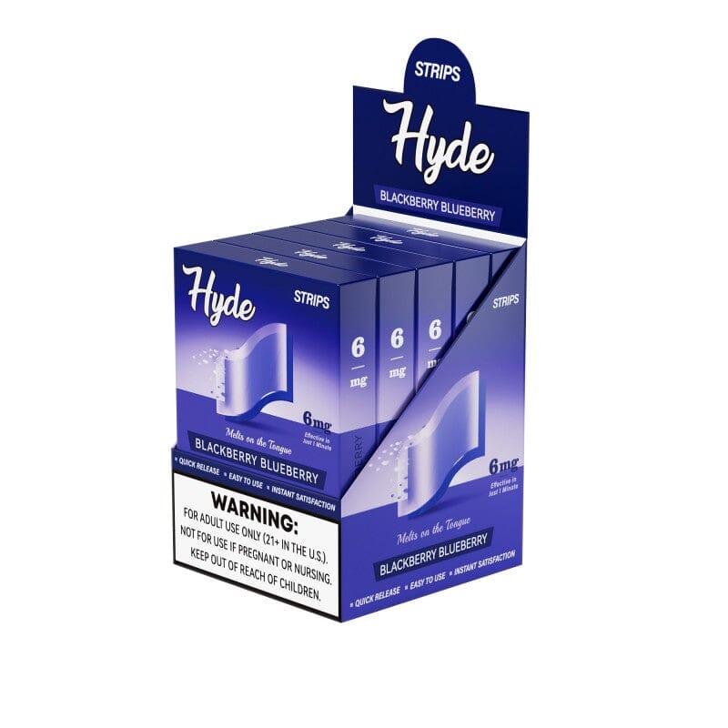 Hyde Nicotine Strips – 6mg – 20pk Pouches Hyde Strips Blackberry Blueberry Single 20 pc box 