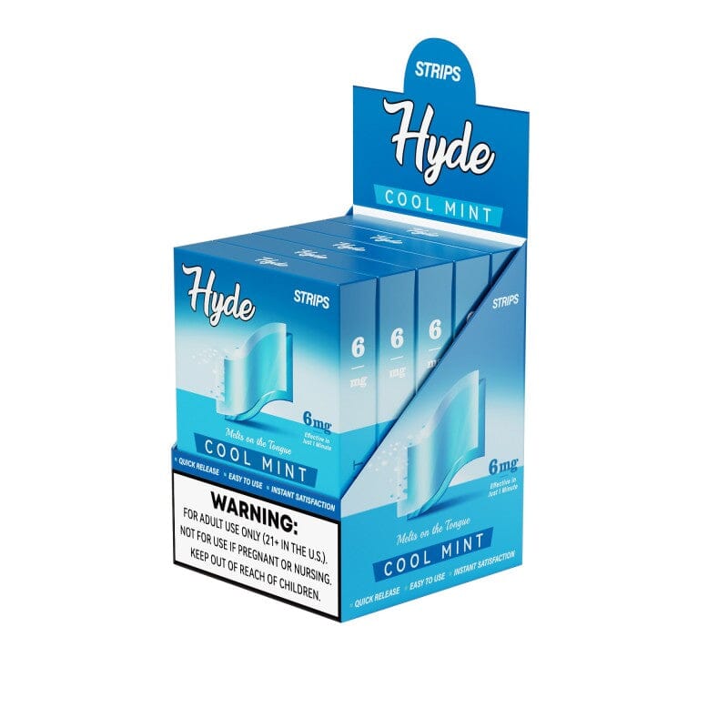 Hyde Nicotine Strips – 6mg – 20pk Pouches Hyde Strips Cool Mint Single 20 pc box 
