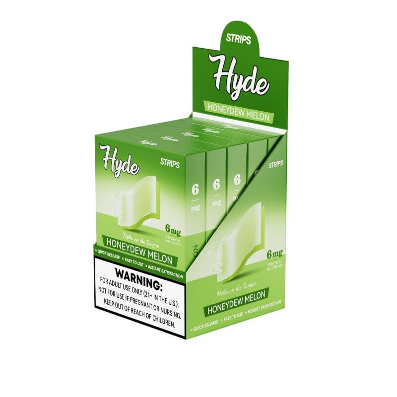 Hyde Nicotine Strips – 6mg – 20pk Pouches Hyde Strips HoneyDew Melon Single 20 pc box 
