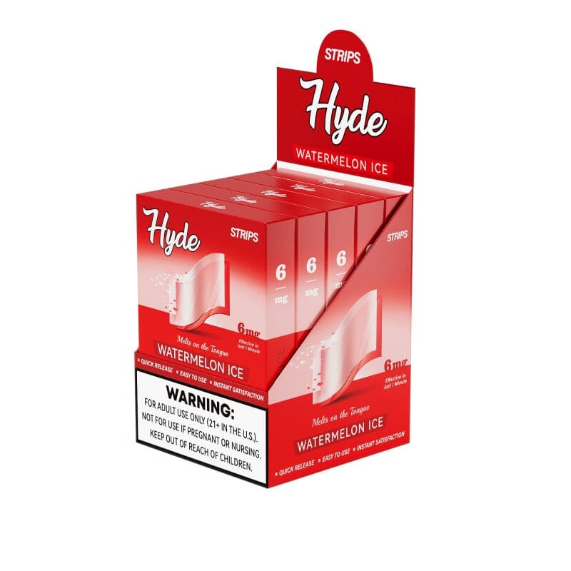 Hyde Nicotine Strips – 6mg – 20pk Pouches Hyde Strips Watermelon Ice Single 20 pc box 
