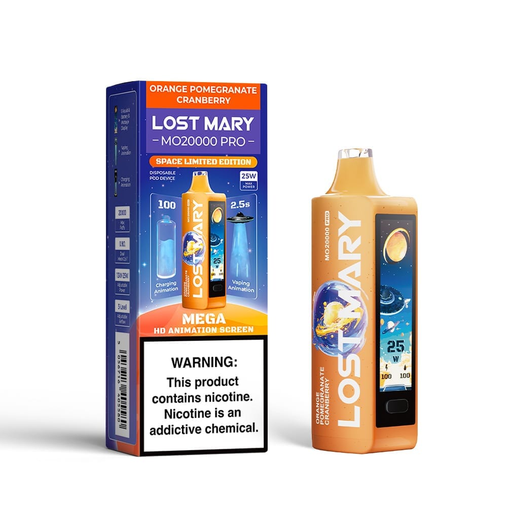 Lost Mary 20000 Pro Disposable Wicked & Vivi's House Orange Pomegranate Cranberry 