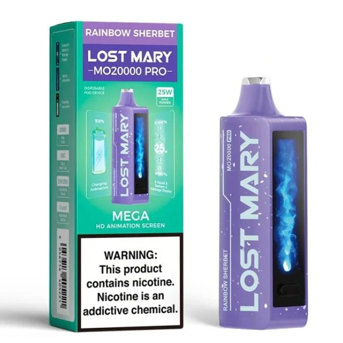 Lost Mary 20000 Pro Disposable Wicked & Vivi's House Rainbow Sherbet (twist?) 